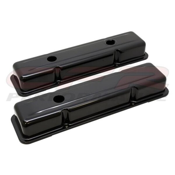 Hands On OEM Style Short Valve Covers - Black for 1958-86 Chevy Small Block 283-305-327-350-400 HA1528332 - main